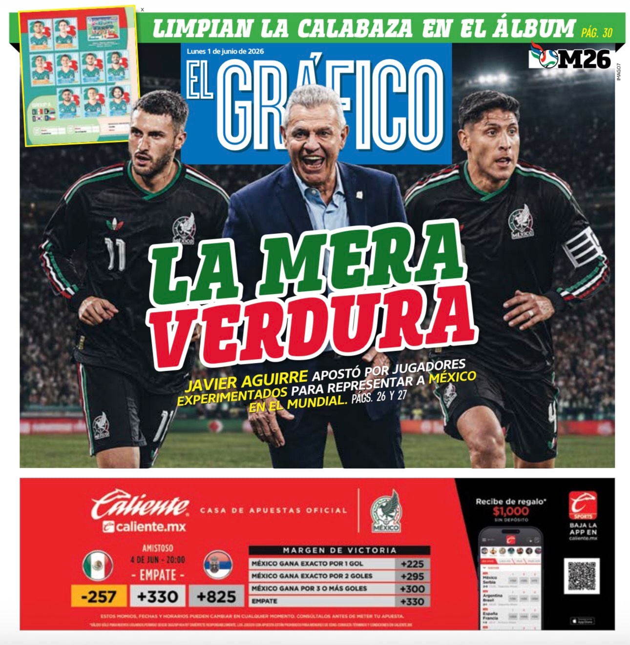 Portada El Gráfico | Lunes 1 de Junio de 2026
