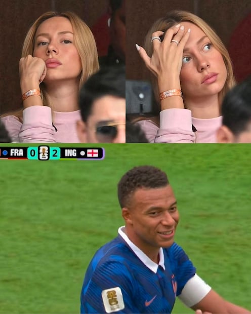 Ester Expósito presente en el partido de Mbappé por el tercer lugar (Vía: X)