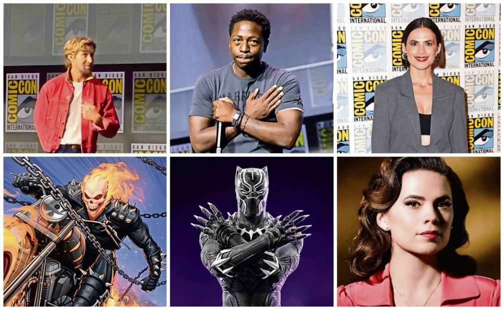 Ryan Gosling como Ghost Rider
David Jonsson como Black Panther
Hayley Atwell como Peggy Carter 
Fotos: Instagram