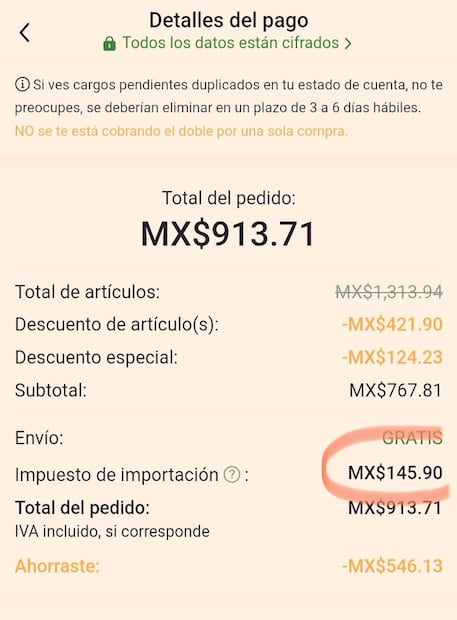 Impuestos en Temu (Foto: X)