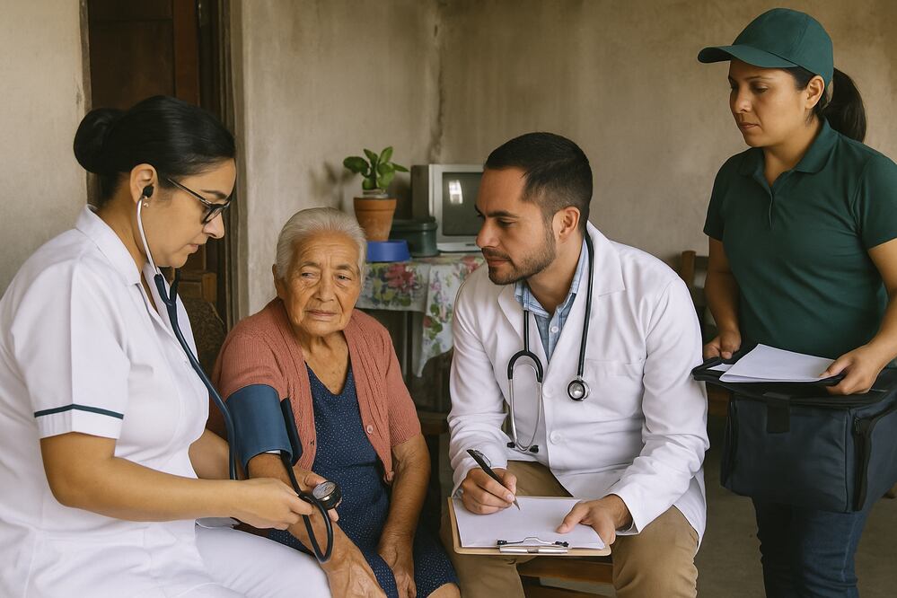 Salud Casa Por Casa (Foto: Creada con IA)