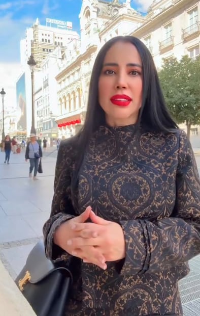 Sandra Cuevas en Madrid (Vía: X)