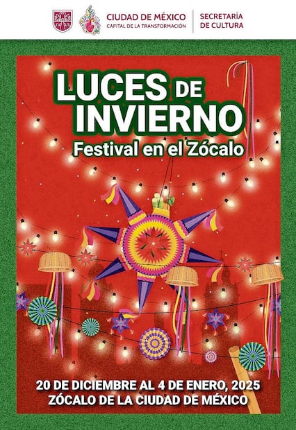 Festival Luces de Invierno CDMX: Cartelera completa de conciertos GRATIS en el Zócalo