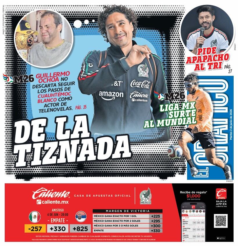 Portada El Gráfico | Martes 2 de Junio de 2026