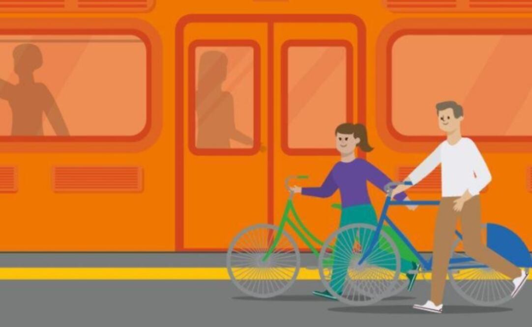 Tu bici viaja en el Metro (Foto: X)