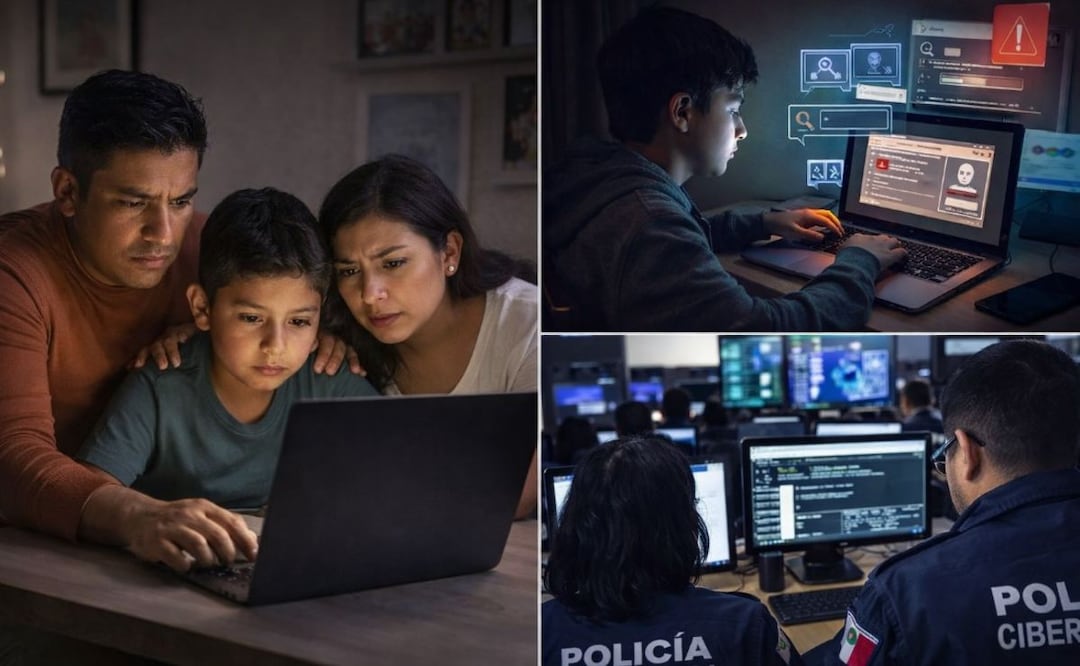 Alertan por ciberdelitos contra menores en CDMX y Edomex: Ecatepec y Neza en foco rojo. Foto: (IA)