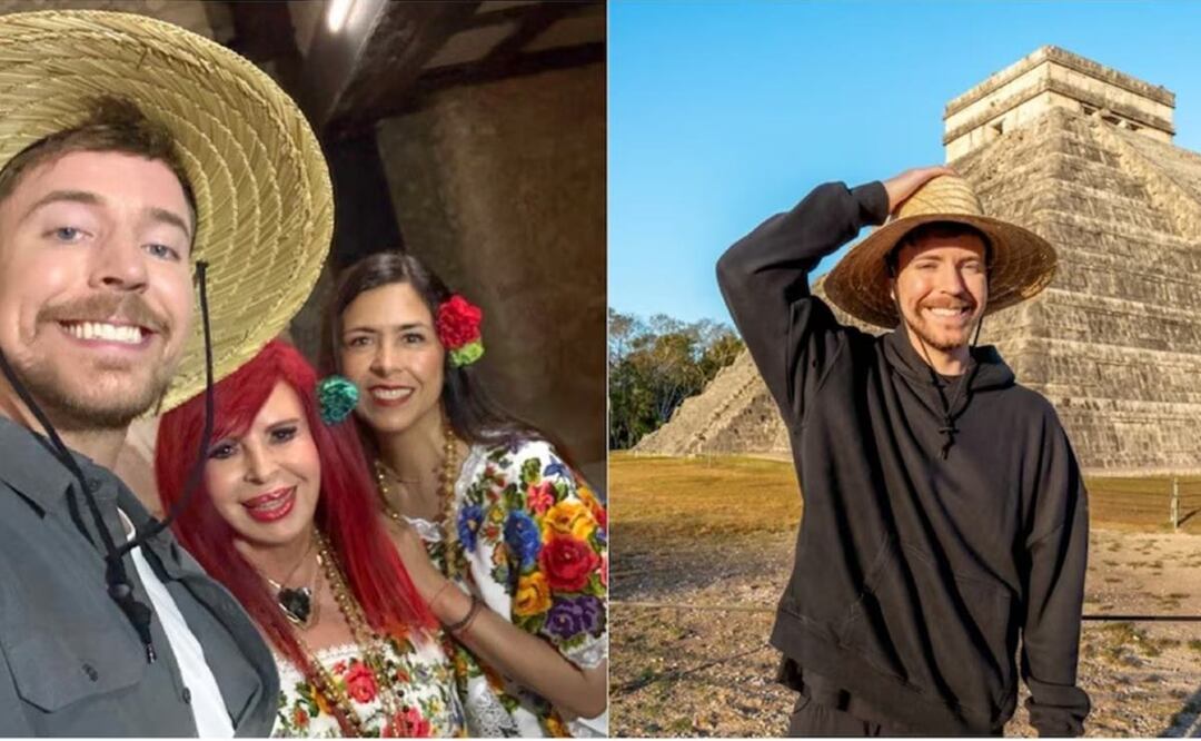 MrBeast graba en zonas arqueológicas de México. Foto: (Redes Sociales)