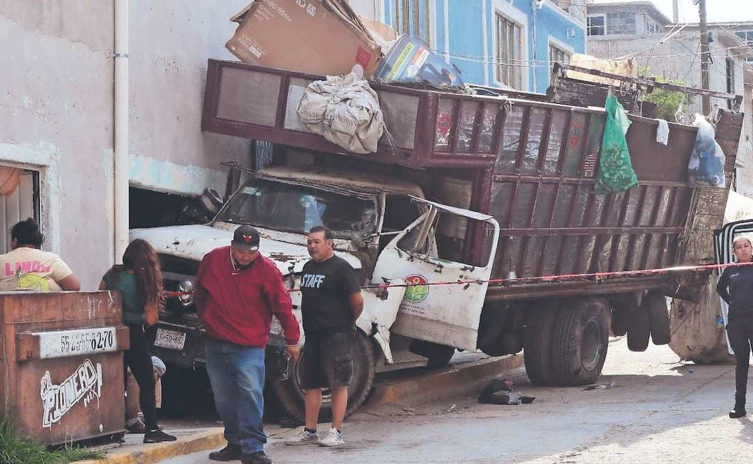 “El Harry” no arregló los frenos y Francisco murió arrollado por el camión de basura en Ecatepec. Foto: (Valente Rosas)