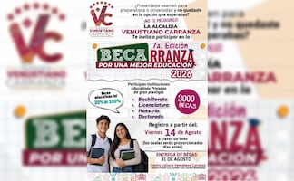 La alcaldía Venustiano Carranza lanza la séptima edición de la convocatoria del programa BECARRANZA