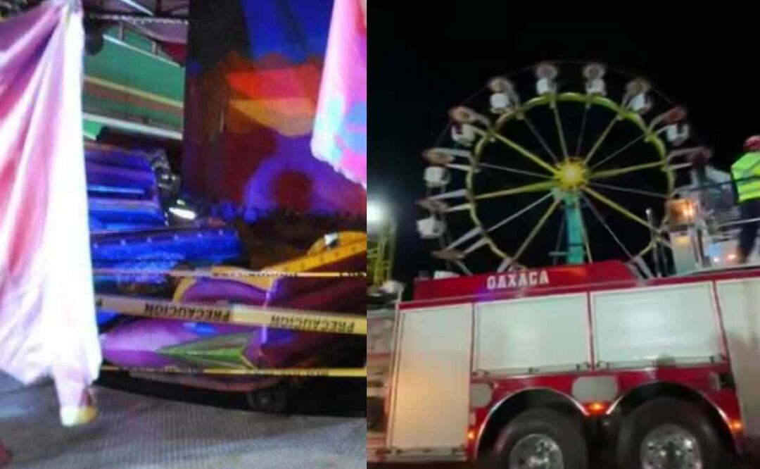 Juego mecánico falló en Oaxaca y mandó a infantes al hospital