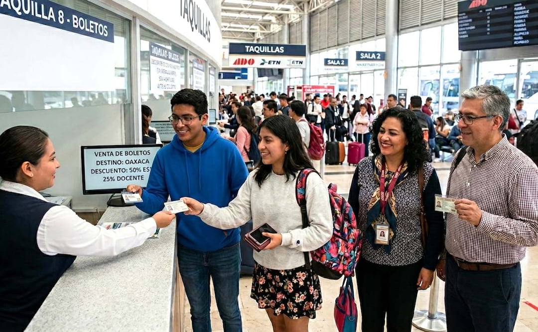 Imagen ilustrativa: IA (Semana Santa 2026: ¿Cómo obtener el 50% de descuento en autobuses y trenes de la SICT?)