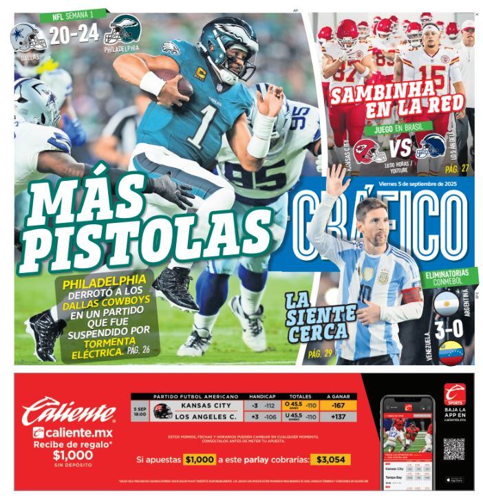 Imagen: Staff El Gráfico (Portada El Gráfico | Viernes 5 de septiembre 2025)