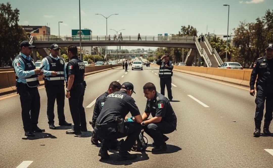 Hombre muere atropellado en Naucalpan. Foto: (IA)