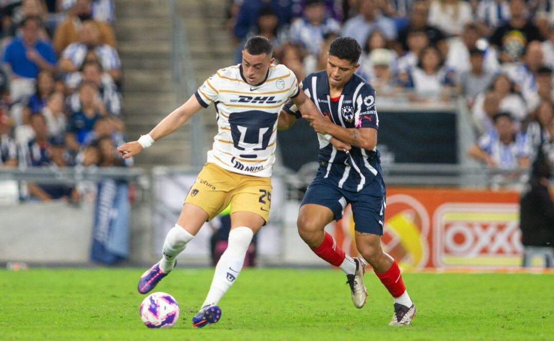 Pumas saca empate en casa de Monterrey en partido de la jornada 13