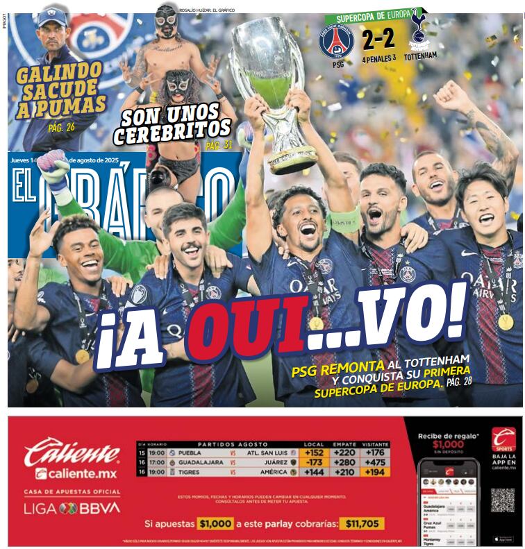 Portada El Gráfico | Jueves 14 de agosto 2025