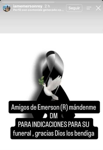 Mensaje a Emerson (Vía: Instagram)