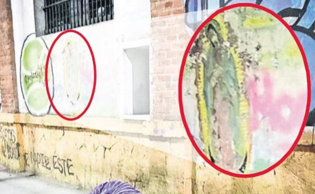 La Virgencita recoge con su manto a indigente, en la colonia Morelos