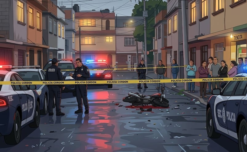 Balean a motociclista de 20 años en la Desarrollo Urbano Quetzalcóatl, Iztapalapa