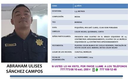 Hallan sin vida a Abraham Ulises, policía de Asuntos Internos de la SSC desaparecido desde noviembre