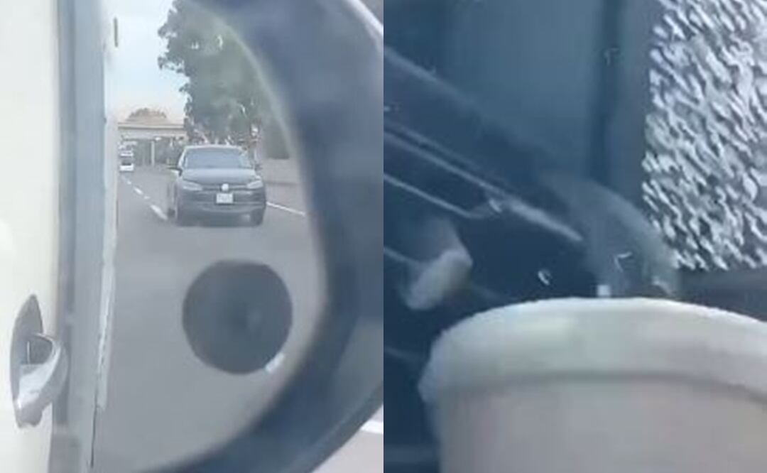 VIDEO: Padre e hijo quieren exponer montachoques y terminan baleados en la México-Pachuca