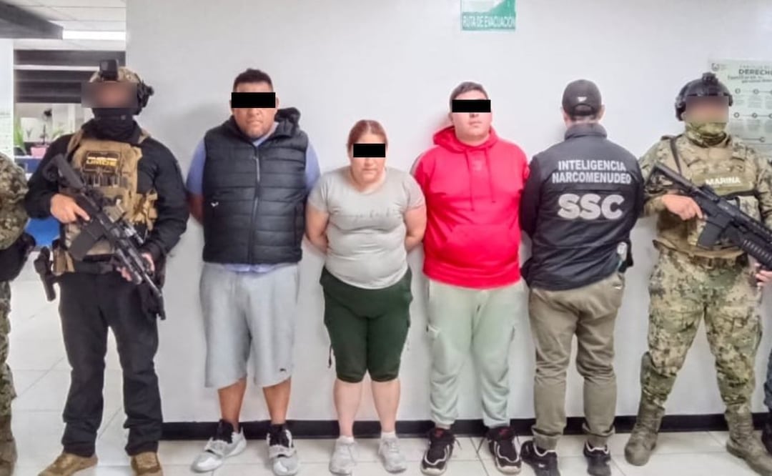 Integrantes de "Los Tanzanios" detenidos en Iztapalapa. Foto: (Especial)