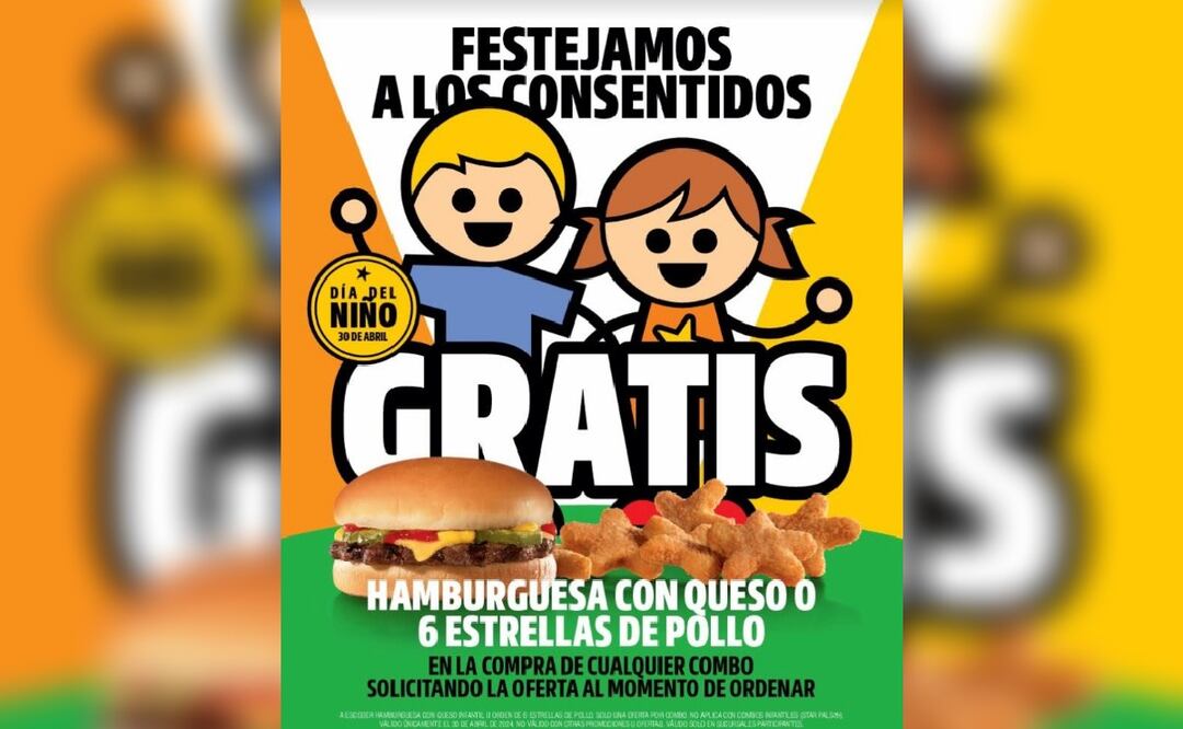 ¡Hamburguesas GRATIS! Checa dónde hay promoción por el Día del Niño 2024