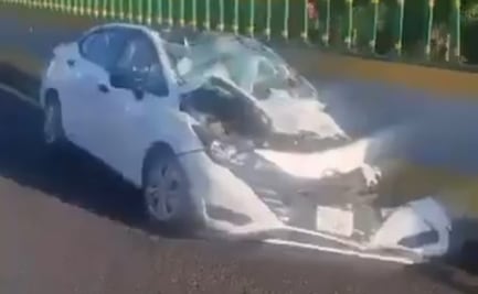 Hombre muere prensado tras volcadura de tráiler en la curva de La Pera, en la México-Cuernavaca