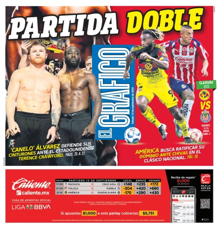 Imagen: Staff El Gráfico (Portada El Gráfico | Sábado 13 de septiembre 2025)