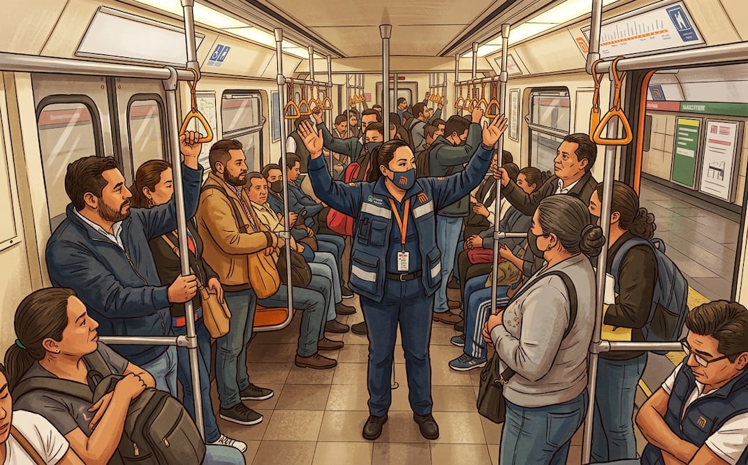 ¿Te agarra el simulacro en el Metro? Esto debes hacer si estás dentro del vagón (Foto: Generada por IA)