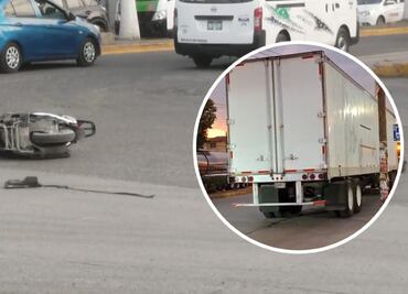 Tráiler le destroza la cabeza a motociclista en Tultepec
