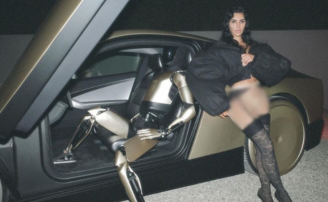 Kim Kardashian se divierte con su nuevo robot con tremendos jueguitos