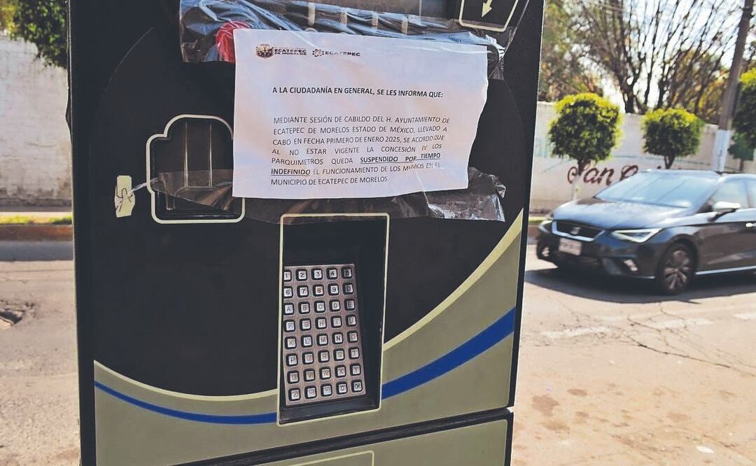 Ecatepec suspende operación de parquímetros tras quejas de abusos