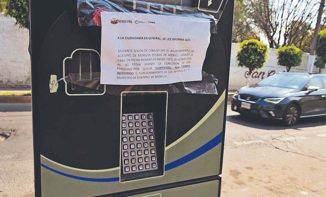 Ecatepec suspende operación de parquímetros tras quejas de abusos