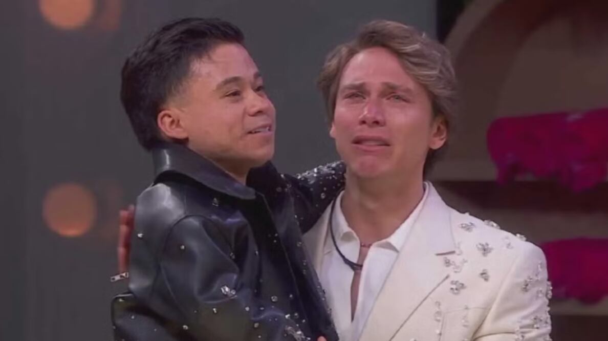 Aldo de Nigris y Abelito en la final de LCDLFM3 (Foto: Captura de video)