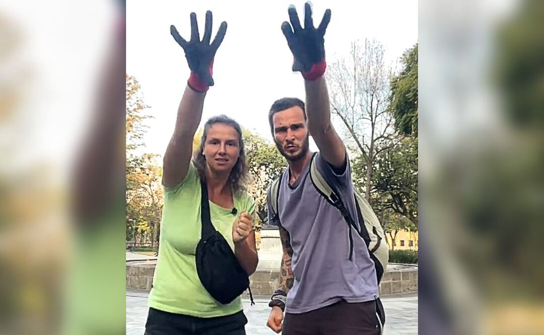 “La basura no cae del cielo, güey”. Pareja de turistas pide a chilangos dejar de enmugrecer la ciudad y se vuelve viral