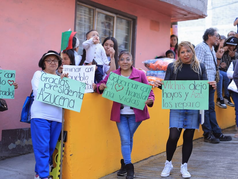 Azucena Cisneros cumple: inauguran avenida Toluca con concreto hidráulico
Imagen: Especial
