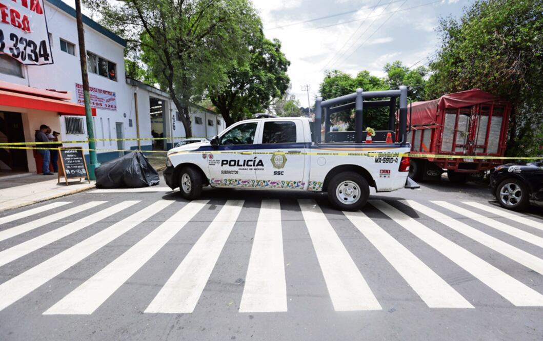 Macabro hallazgo en Coyoacán (Foto: Francisco Rodríguez)