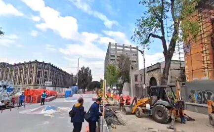 Hallan cráneo humano en obras de Parque Elevado en la alcaldía Cuauhtémoc