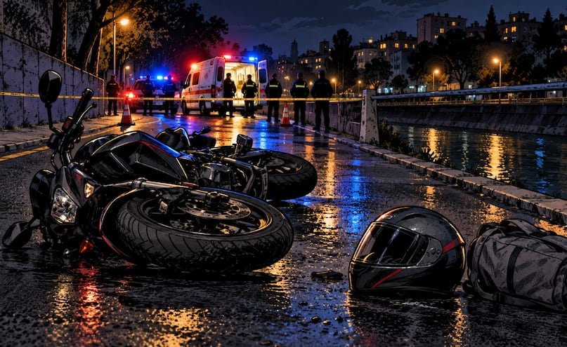 ¡Casco no pudo salvarlo! Biker muere tras terrible golpe, en Canal Nacional