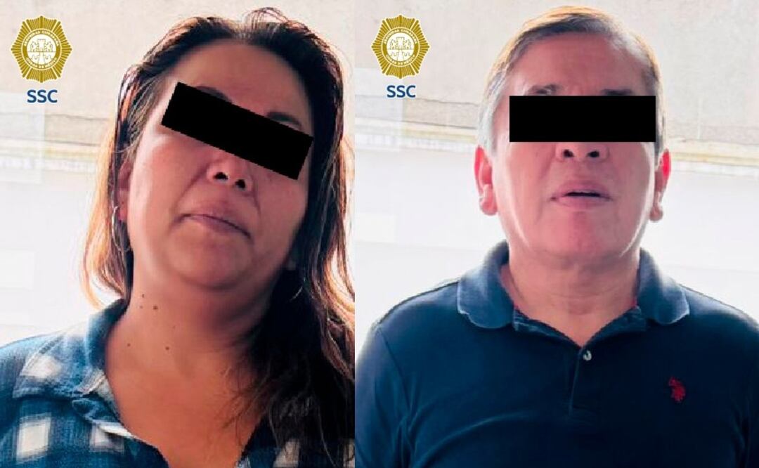 Detenidos por robos en el AICM (Foto: Especial)