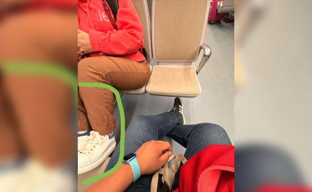 Foto: Redes sociales (Algunos usuarios del Tren Suburbano al AIFA, hacen mal uso de las instalaciones)