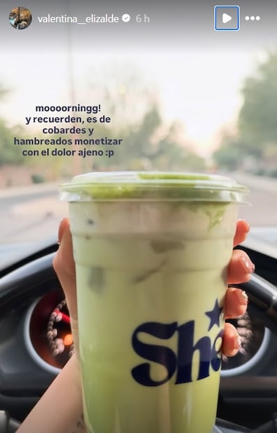 Historia de IG Valentina Elizalde
Foto: Instagram