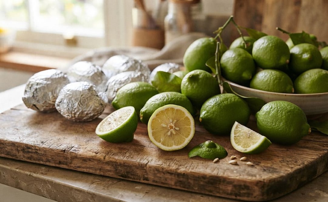 Guardar limones en aluminio no es recomendable, checa los riesgos. Foto: (IA)