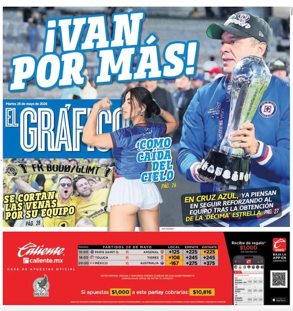 Portada El Gráfico | Martes 26 de Mayo de 2026