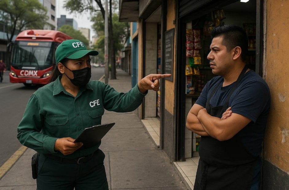 Falsa trabajadora de la CFE extorsiona en la Miguel Hidalgo. Foto: (IA)