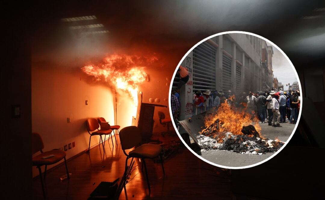 Foto: Diego Simón (¿Qué exigía la CETEG al irrumpir en el edificio del SNTE en CDMX?)