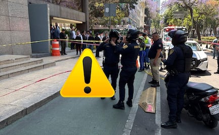 Mujer muere tras caer 15 metros desde un edificio en Avenida Reforma, CDMX 