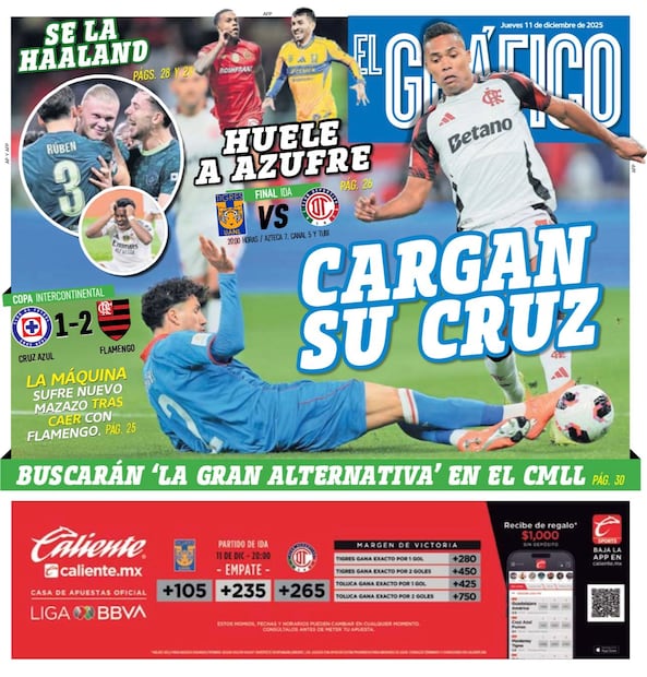 Portada El Gráfico | Jueves 11 de diciembre de 2025.