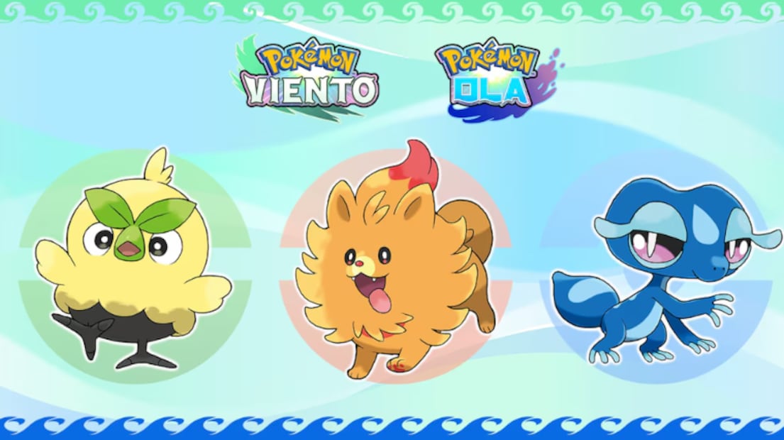 Browt, Pombo y Gecqua son los nuevos Pokémon iniciales (Foto: X)