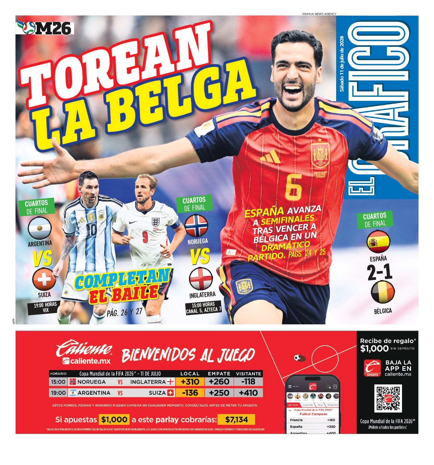 Portada El Gráfico | Sábado 11 de Julio de 2026